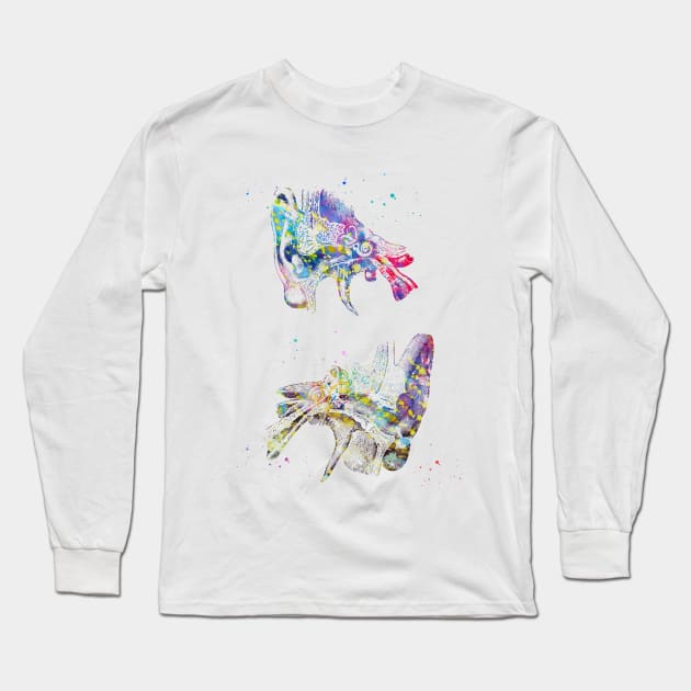 Human ear Long Sleeve T-Shirt by erzebeth